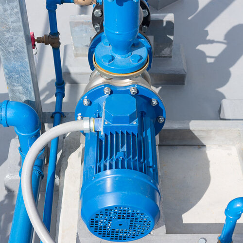 blue lift station plumbing pump